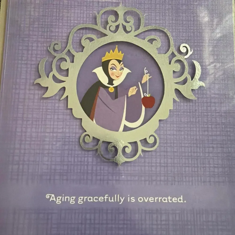 Hallmark Disney Birthday Greeting Card Snow White Witch Aging Gracefully Is